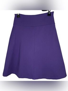 Betabrand Purple A-Line Stretch Fit Women's Midi Skort Sz S Tennis Core, Casual